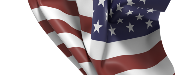 Vatansever Yıldız ve Çizgili Amerikan Bayrağı Dalgalanıyor