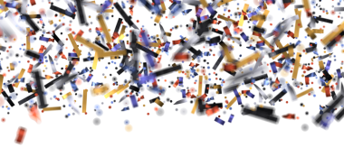 Beyaz Kutlamalar İçin Soyut Renkli Konfeti Arkaplanı