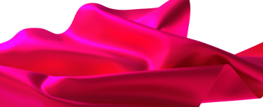 Beyaz Arkaplan 'a karşı Zarif Eğrilerle Canlı Kırmızı Saten Kumaş Akışı