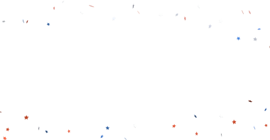 Kutlama için Kırmızı Beyaz ve Mavi Yıldızlı Şenlik Arkaplanı