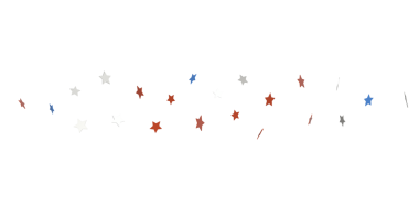 Şenlik Yıldızları Şelalesi: Kutlama, Özgürlük, Bağımsızlık Günü Dekorasyonu