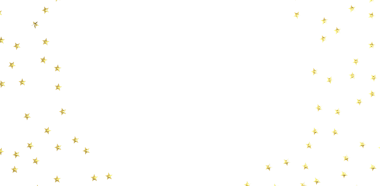 Kutlama ve Neşe İçin Beyaz Arkaplanda Altın Yıldız Konfeti