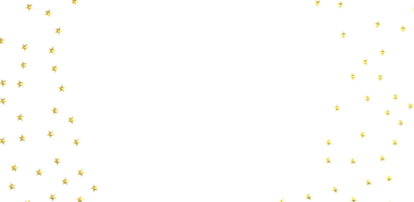 Beyaz arka plandaki altın yıldızlar büyülü bir festival ortamı yaratır.