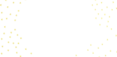 Kutlama için Beyaz Arkaplanda Altın Yıldız Konfeti Serpiştirildi