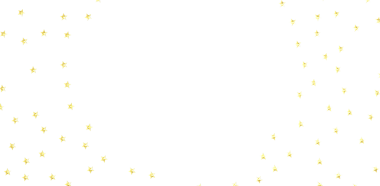 Beyaz arka plandaki altın yıldızlar rüya gibi ve şenlikli bir atmosfer yaratır.