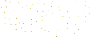 Kutlama için Beyaz Arkaplanda Altın Yıldız Konfeti