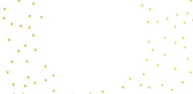 Kutlama tasarımı için beyaz arka planda altın yıldızlar