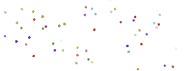 Beyaz Arkaplanda Renkli Yıldız Konfeti: Kutlama ve Neşe