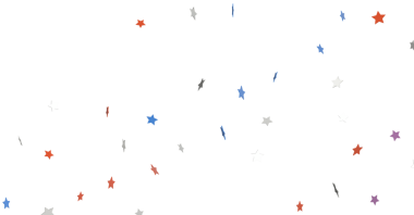 Beyaz Arkaplanda Soyut Renkli Yıldızlar, Şenlik Konsepti