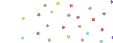 Kutlama ve Neşe İçin Beyaz Arkaplanda Renkli Yıldız Konfeti