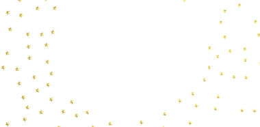 Beyaz arka planda altın yıldız konfetisi, şenlikli ve kutlamalı