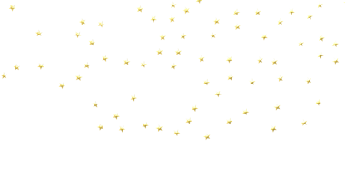 Dekorasyon ve Kutlama için Beyaz Arkaplanda Altın Yıldız Dağıtıldı