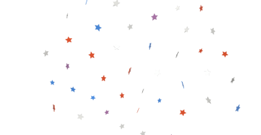 Renkli Yıldız Konfeti Beyaz Arkaplan Kutlamasına Düşüyor