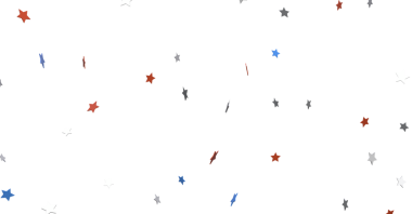 Kırmızı Beyaz Mavi Yıldız Arkaplan Kutlama Şablonu