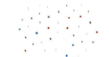 Renkli Yıldız Konfeti Kutlama İçin Beyaz Arkaplanda Düşüyor