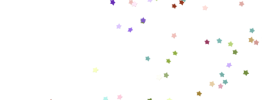 Kutlamalar için Beyaz Arkaplanda Renkli Yıldız Konfeti