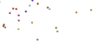 Beyaz Arkaplanda Renkli Yıldız Konfeti: Kutlama ve Dekor