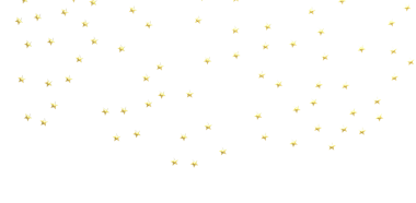 Kutlama ya da dekor için beyaz arka planda altın yıldızlar