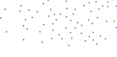 Altın Yıldızlar Dekorasyon ve Kutlama İçin Beyaz Arkaplana Dağıldı