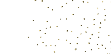 Beyaz Arkaplanda Altın Yıldız Konfeti: Kutlama Dekorasyonu Konsepti