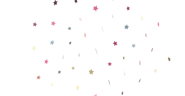 Renkli Yıldız Konfeti Kutlama İçin Beyaz Arkaplanda Düşüyor