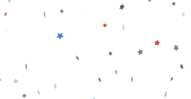 Beyaz Arkaplan Kutlaması Elementi Üzerine Soyut Renkli Yıldızlar