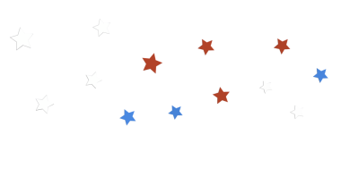 Kırmızı ve mavi renkte soyut tasarımlar, vatanseverlik kavramı.