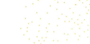 Kutlamalar için beyaz arka planda altın yıldız konfetisi