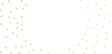 Altın Yıldız Konfeti Temiz Beyaz bir arkaplanda serpiştirildi