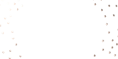 Beyaz arkaplanda parlayan yıldız konfetisi kopyalama alanı