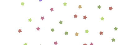 Festivalsel tasarımlar için beyaz arkaplan üzerindeki renkli yıldız konfeti deseni