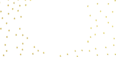 Kutlama Tasarımları İçin Beyaz Arkaplanda Altın Yıldız Konfeti