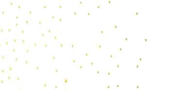 Beyaz arka planda altın yıldız konfetisi, şenlikli kutlamalar