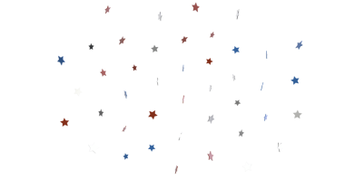 Soyut Yıldızlar Düşen Şenlik Konfeti Tasarımı Beyaz Arkaplanda