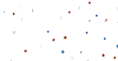 Bayram Kutlaması için Beyaz Arkaplan 'a Yıldızlar Dağıldı