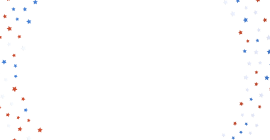 Beyaz Arkaplanda Şenlikli Yıldızlar: Kutlama ve Bağımsızlık