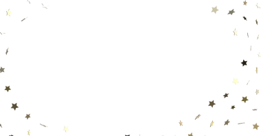 Kutlama Teması İçin Beyaz Arkaplanda Parlayan Altın Yıldızlar