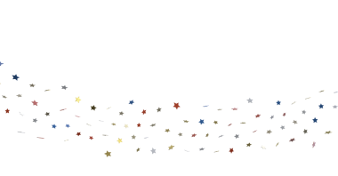 Beyaz Arkaplan Resimlerine Düşen Soyut Renkli Yıldızlar