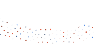 Kırmızı Beyaz ve Mavi Yıldızlar Vektör Arkaplan Tasarımı