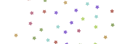 Renkli Dağılmış Yıldız Arkaplanı: Neşeli ve Oyuncu Tasarım