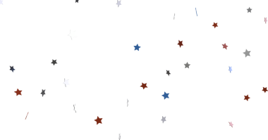 Kutlama Yıldızları Kırmızı, Beyaz ve Mavi Renklerle Soyut Arkaplan