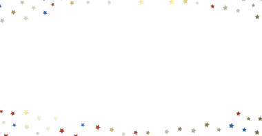 Renkli yıldız konfeti arka plan sınır çerçevesi soyut şenlik kutlaması