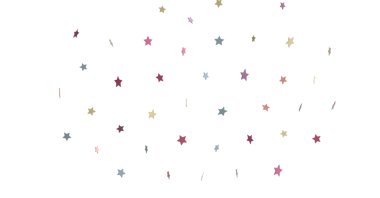 Beyaz Arkaplanda Kutlama İçin Soyut Renkli Yıldız Konfeti