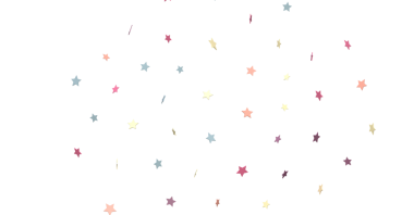 Beyaz Arkaplanda Soyut Renkli Yıldızlar, Kutlama Konsepti, Kutlama Neşe