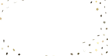 Beyaz Arkaplanda Altın Yıldız Konfeti Şenlikli Sınır