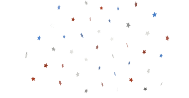 Yıldızlar Düşen Soyut Tasarım Kırmızı, Mavi ve Gri Arkaplanda