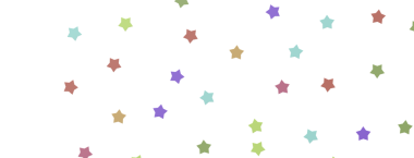 Beyaz arkaplan üzerinde renkli yıldız şekilleri