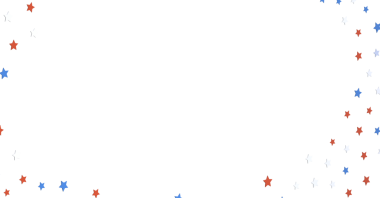 Kırmızı Beyaz ve Mavi Yıldızlar Soyut Arkaplan Çerçevesi