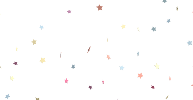 Beyaz Arkaplanda Düşen Renkli Yıldız Konfeti: Kutlama ve Neşe
