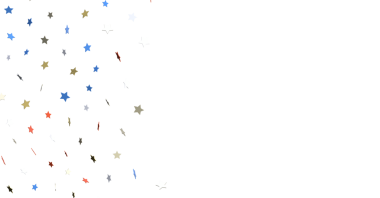 Renkli yıldızların konfeti arka planı beyaz, şenlikli konsept üzerine izole